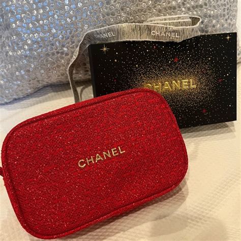 chanel leather makeup bag|authentic chanel makeup bags.